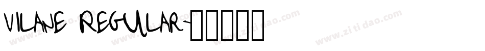 Vilane Regular字体转换